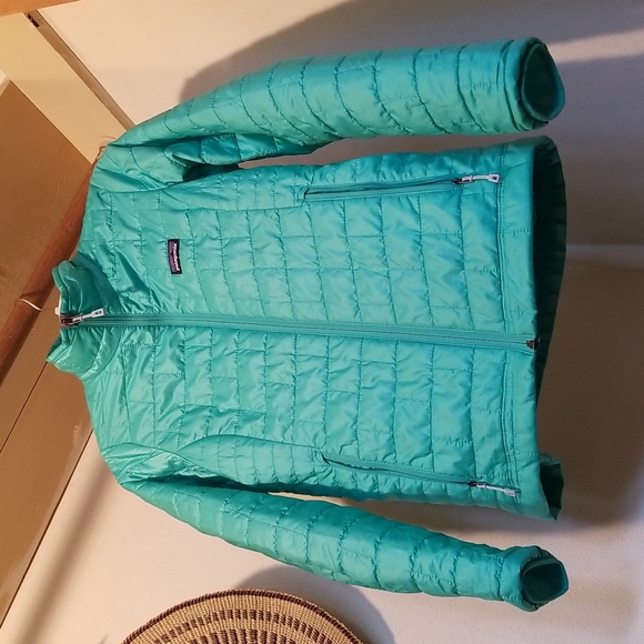 Patagonia Micro Puff XS Coat Mint Teal Blue Green - Picture 6 of 9